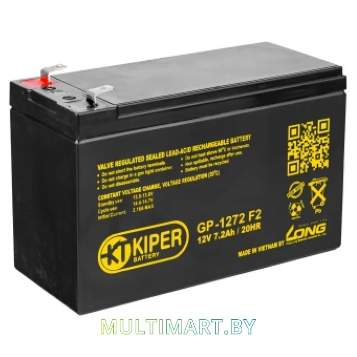 Аккумулятор для ИБП Kiper GP-1272 F2 (12В/7.2 А·ч)